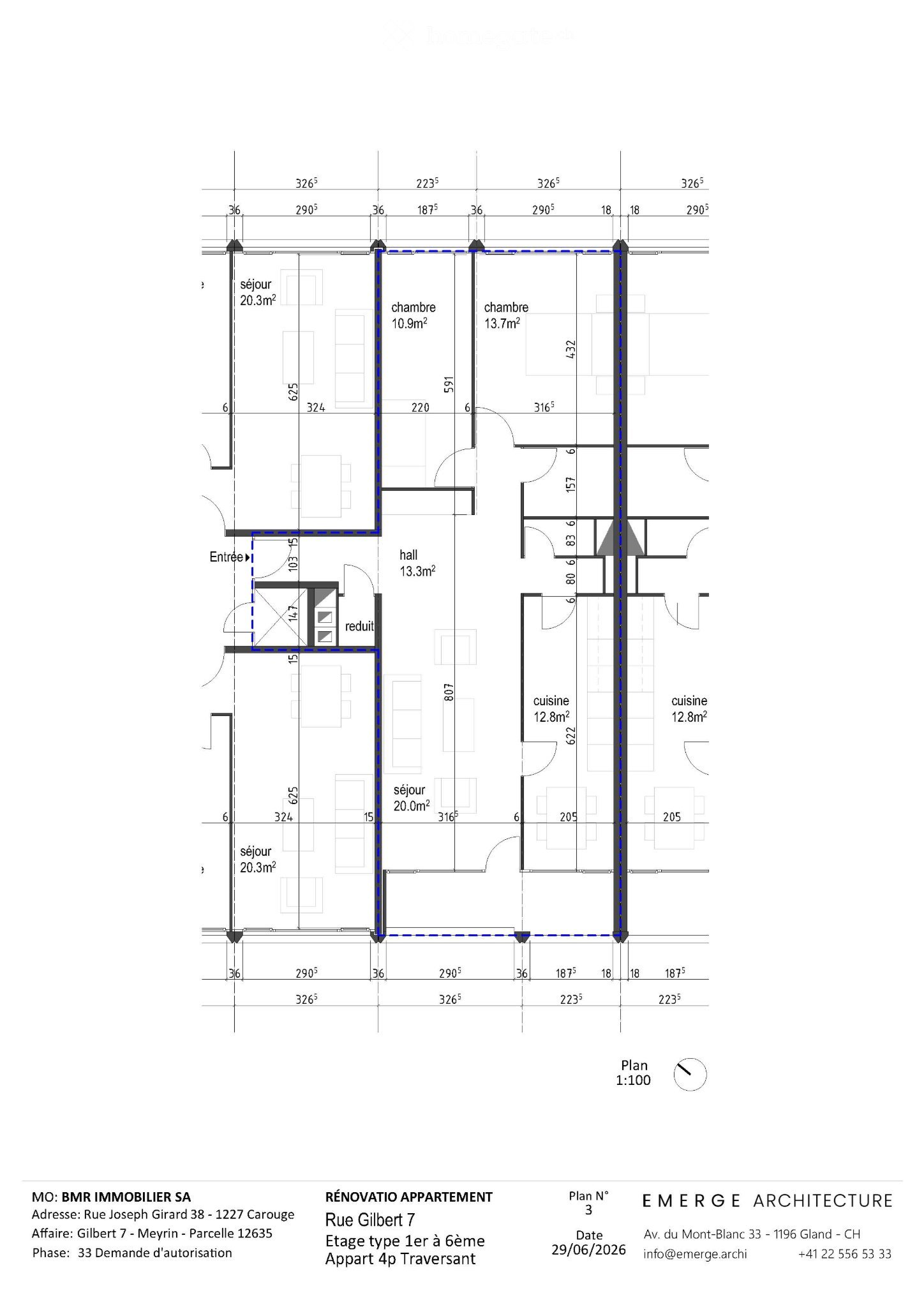 4 rooms apartment