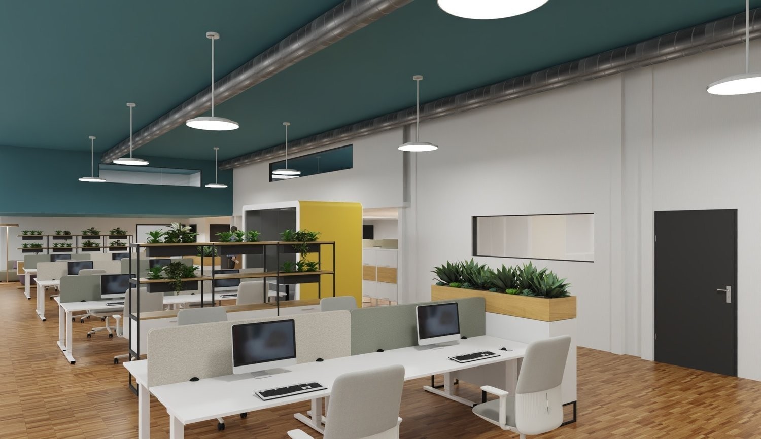 390-1890m² office