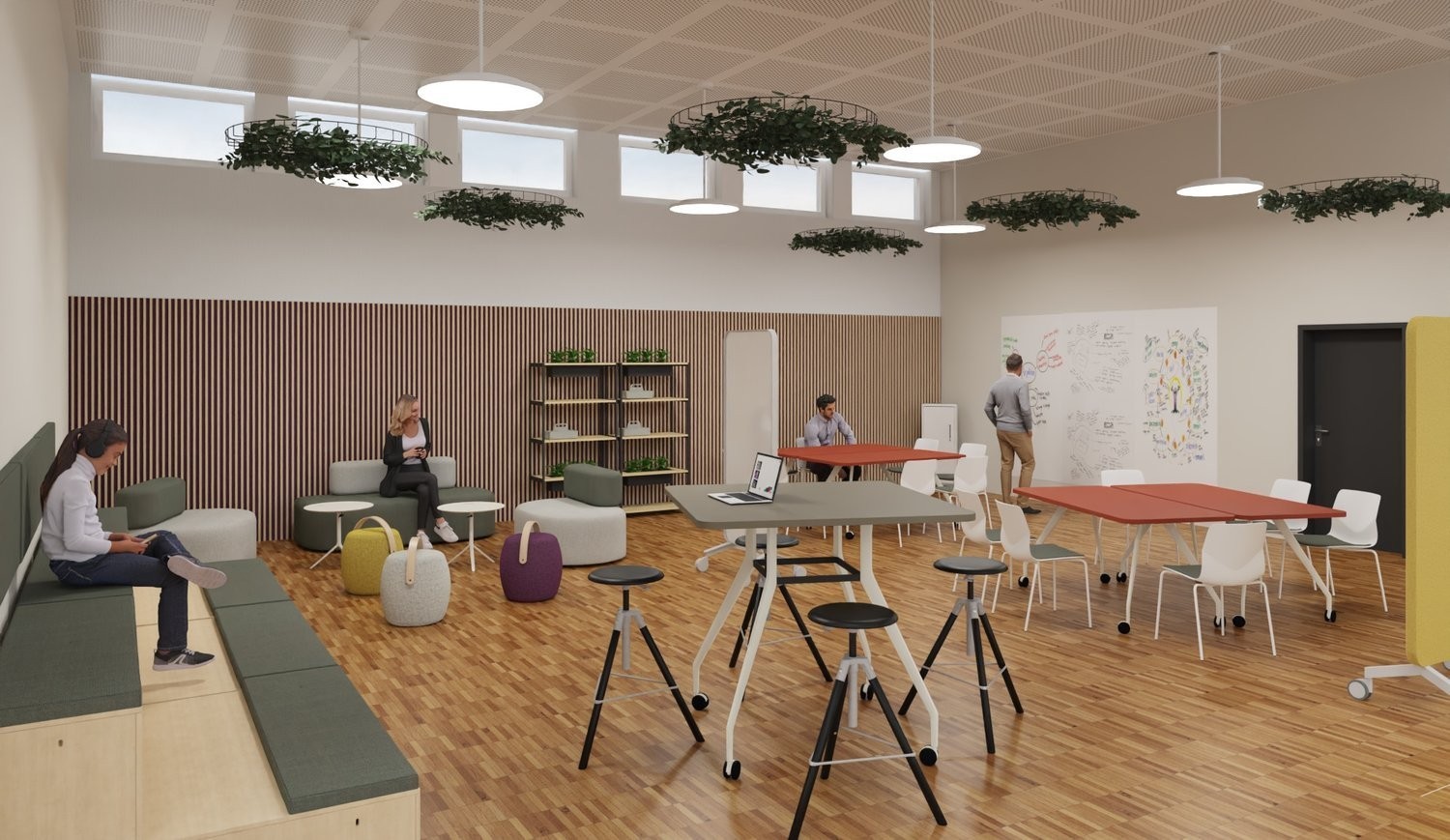 390-1890m² office