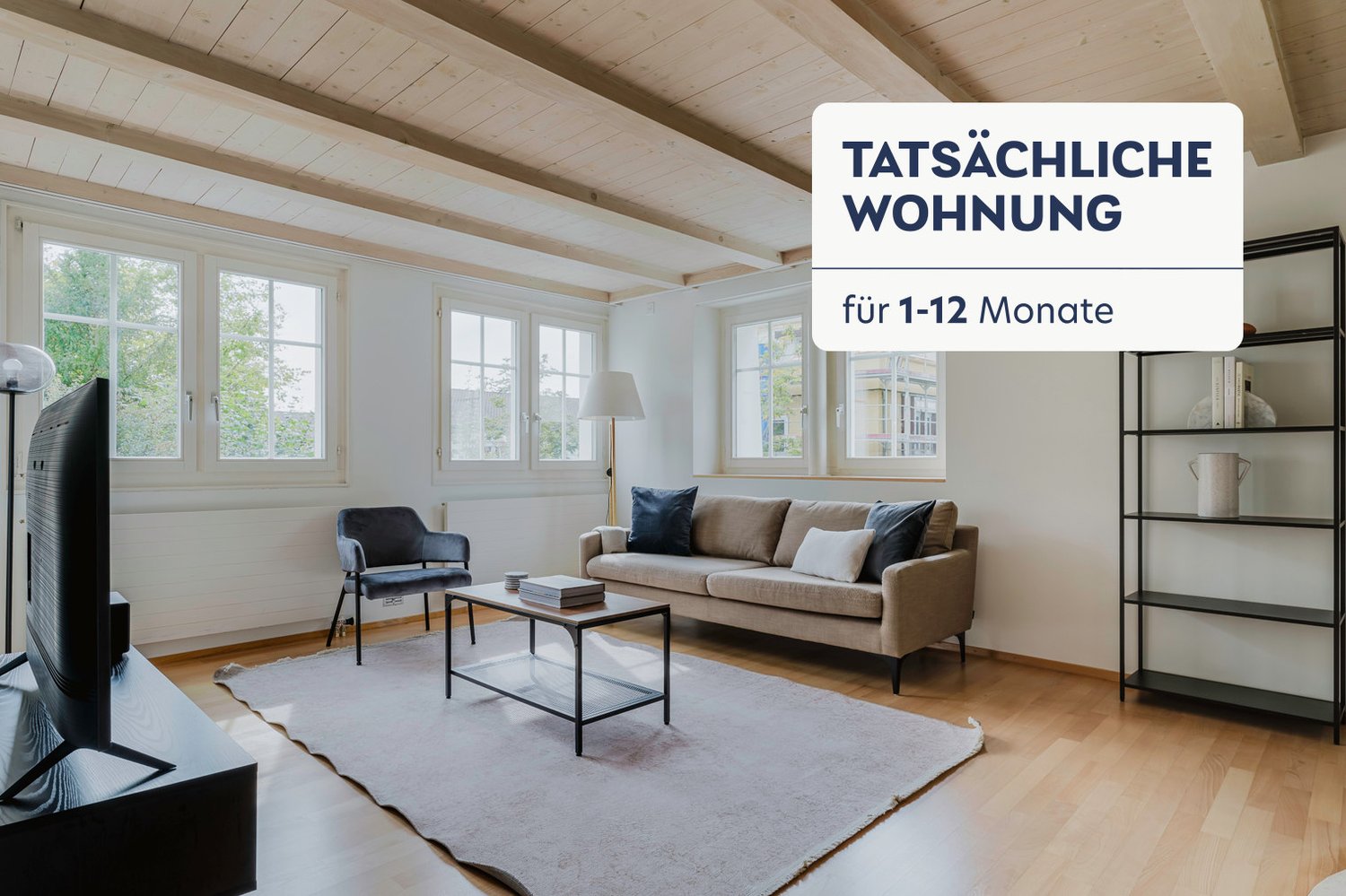 3 ½ rooms furnished flat