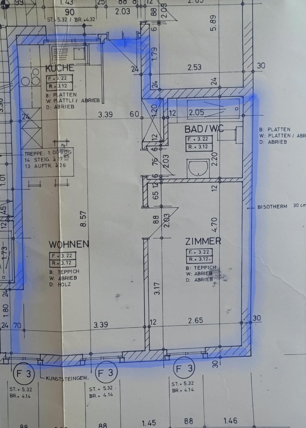 3 rooms apartment