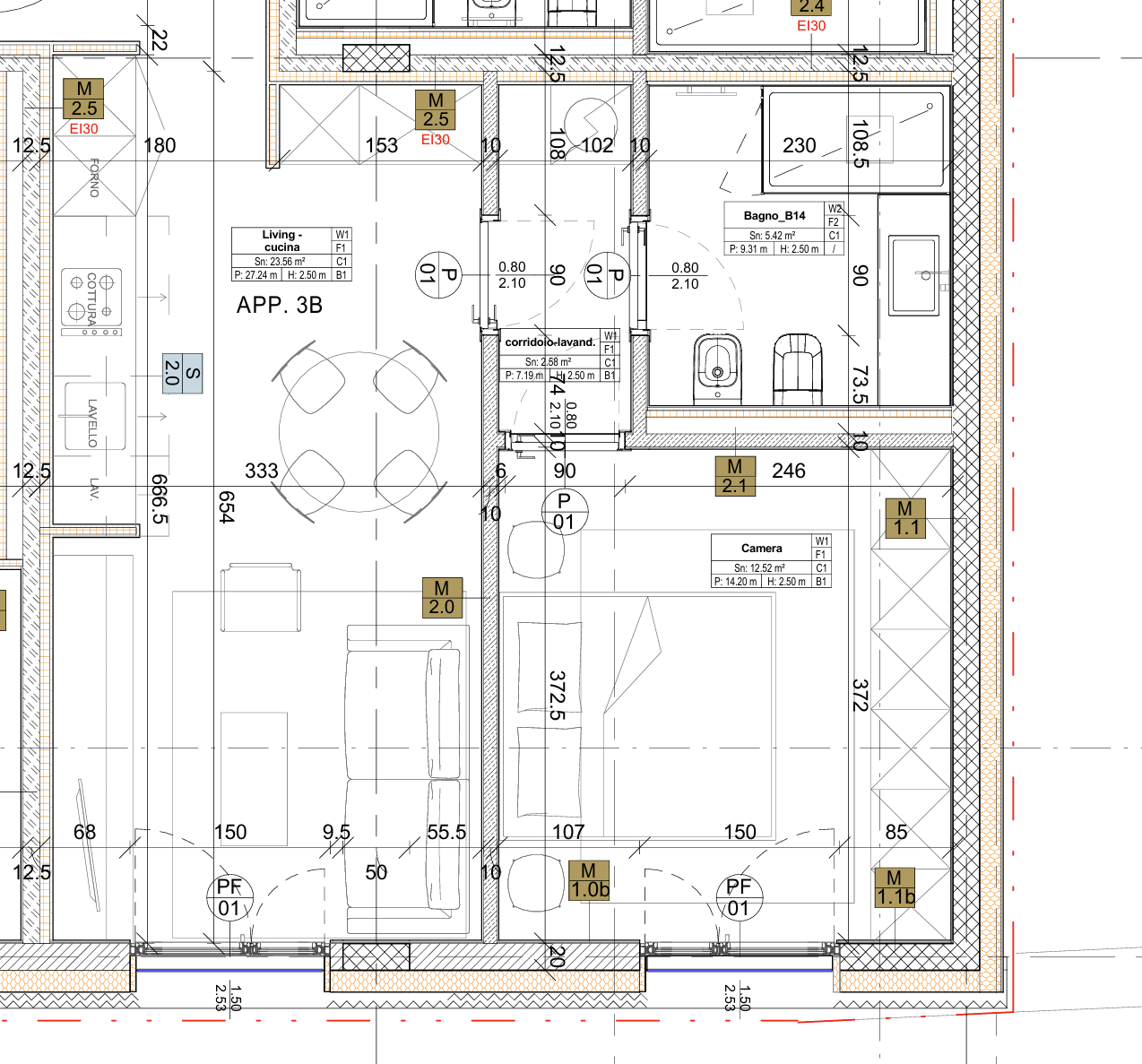 2 ½ rooms apartment