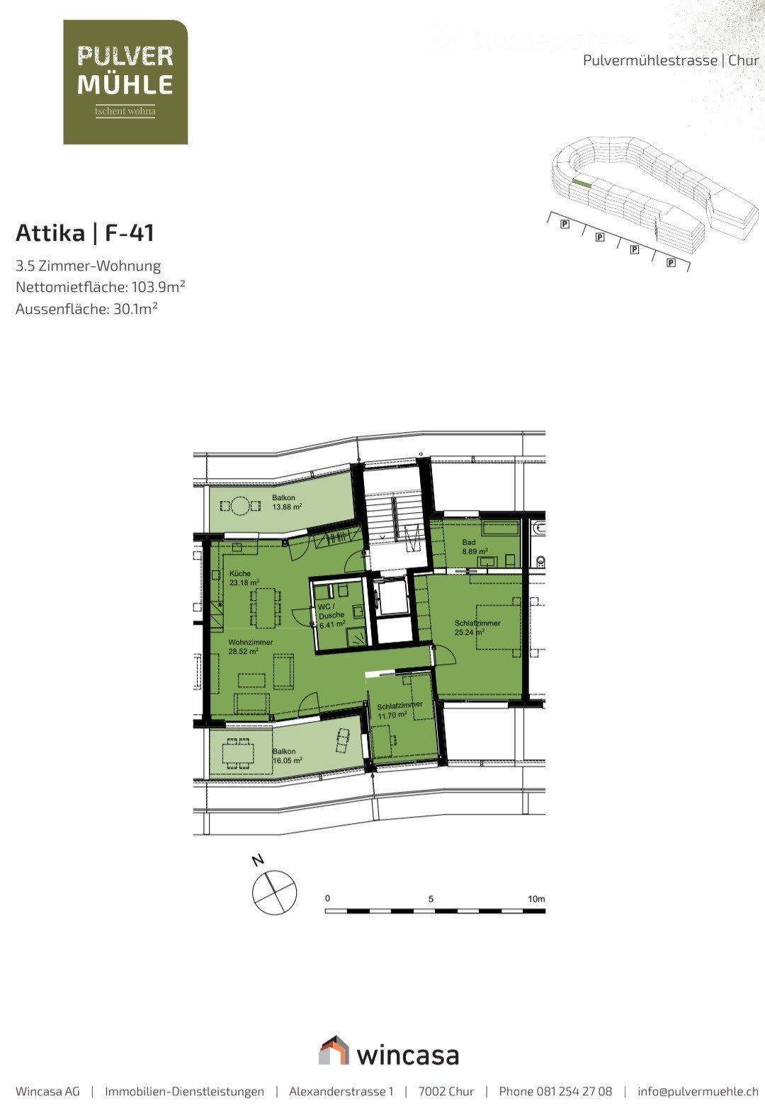 Appartement de 3 ½ pièces
