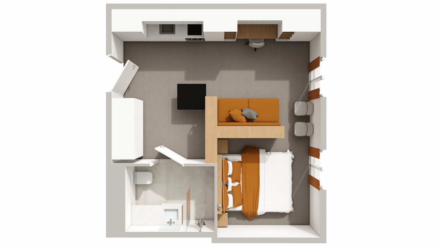 1 room apartment