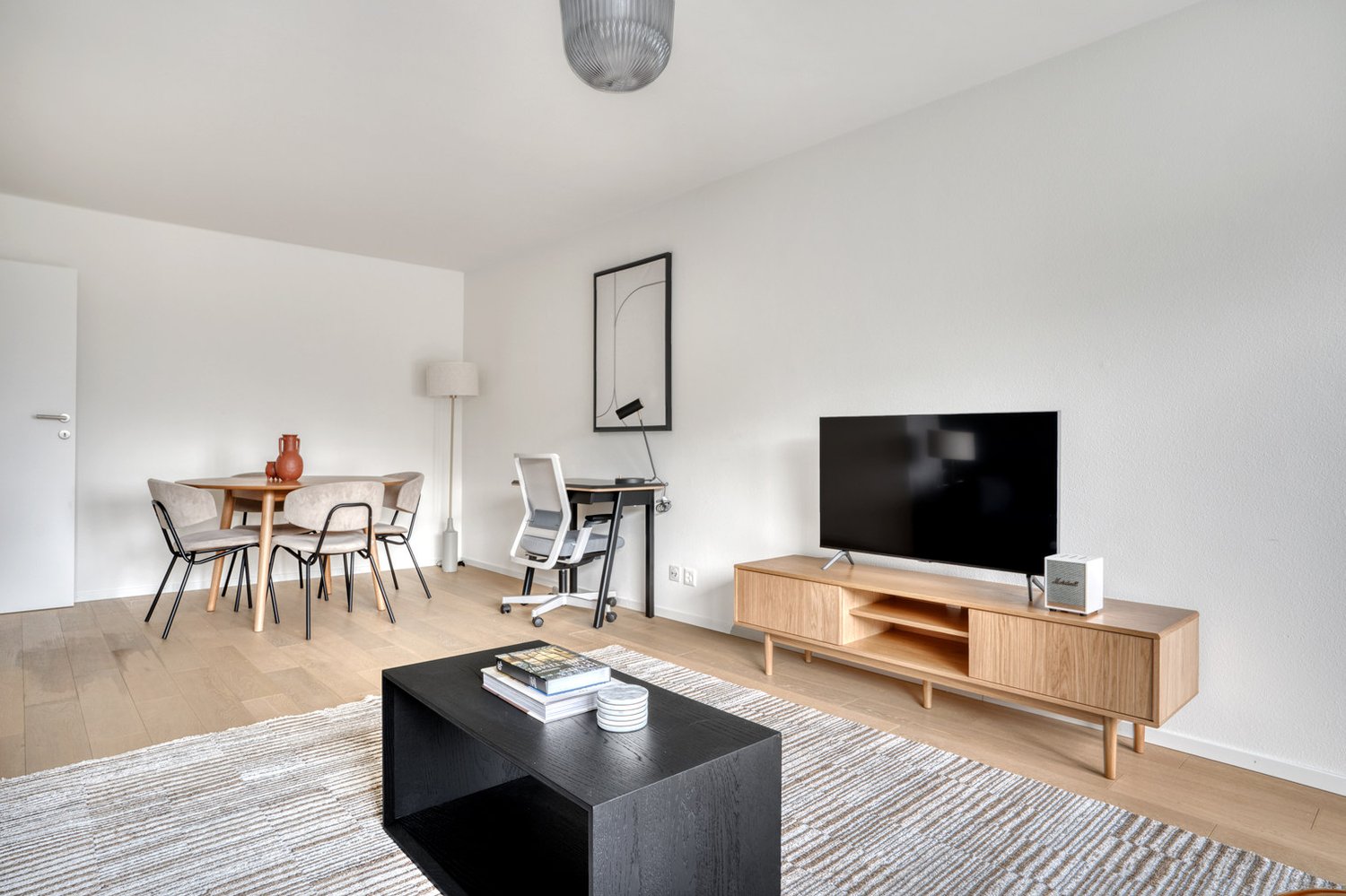 3 rooms furnished flat