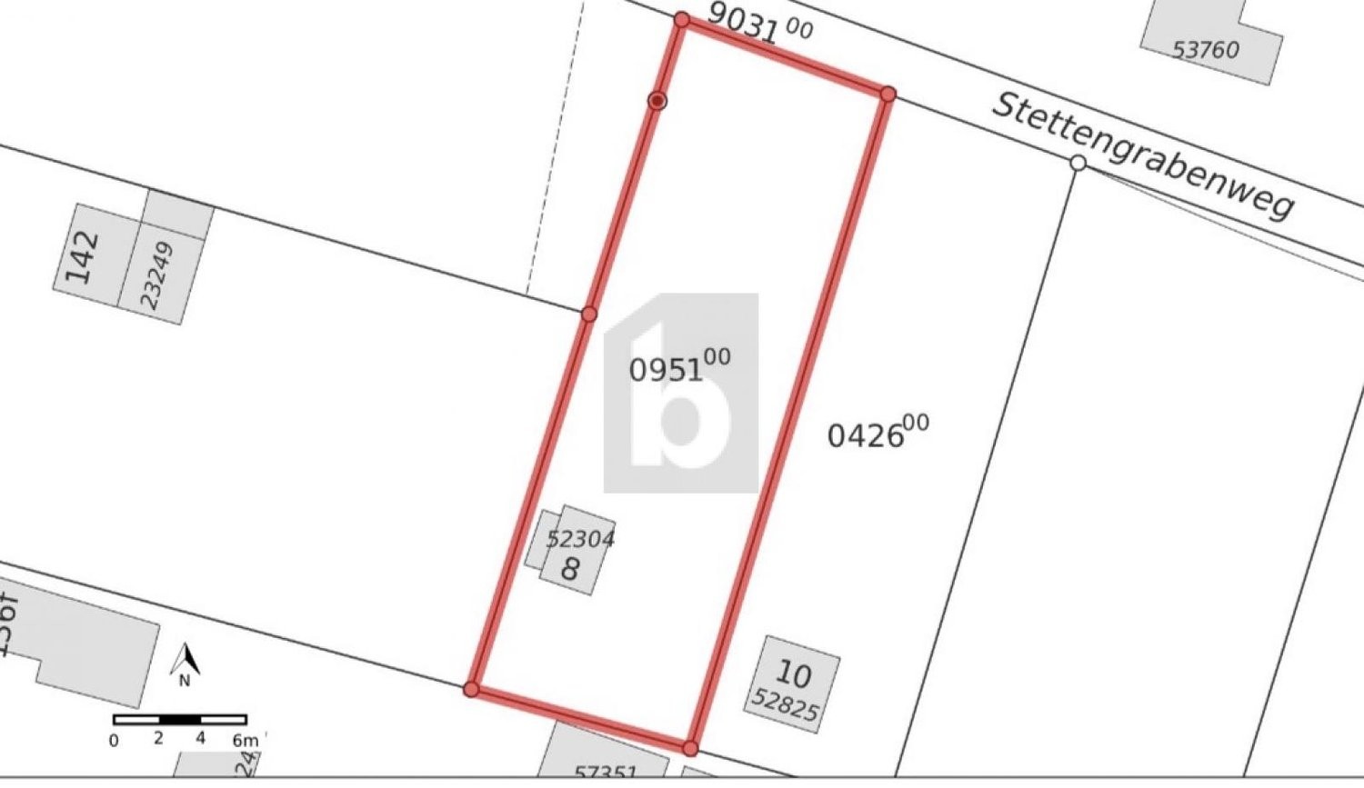 2260m² building land