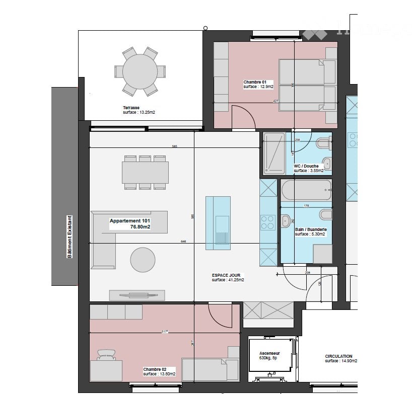 3 ½ rooms apartment