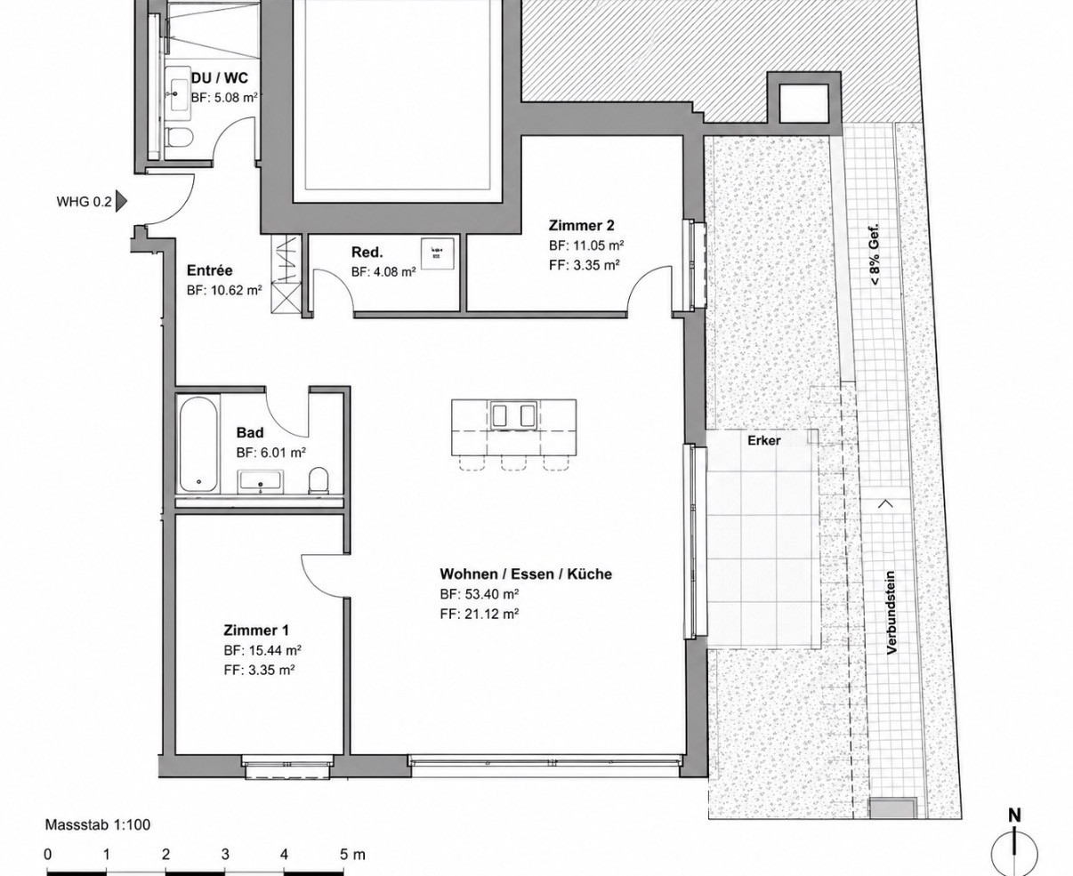 2 ½ rooms apartment