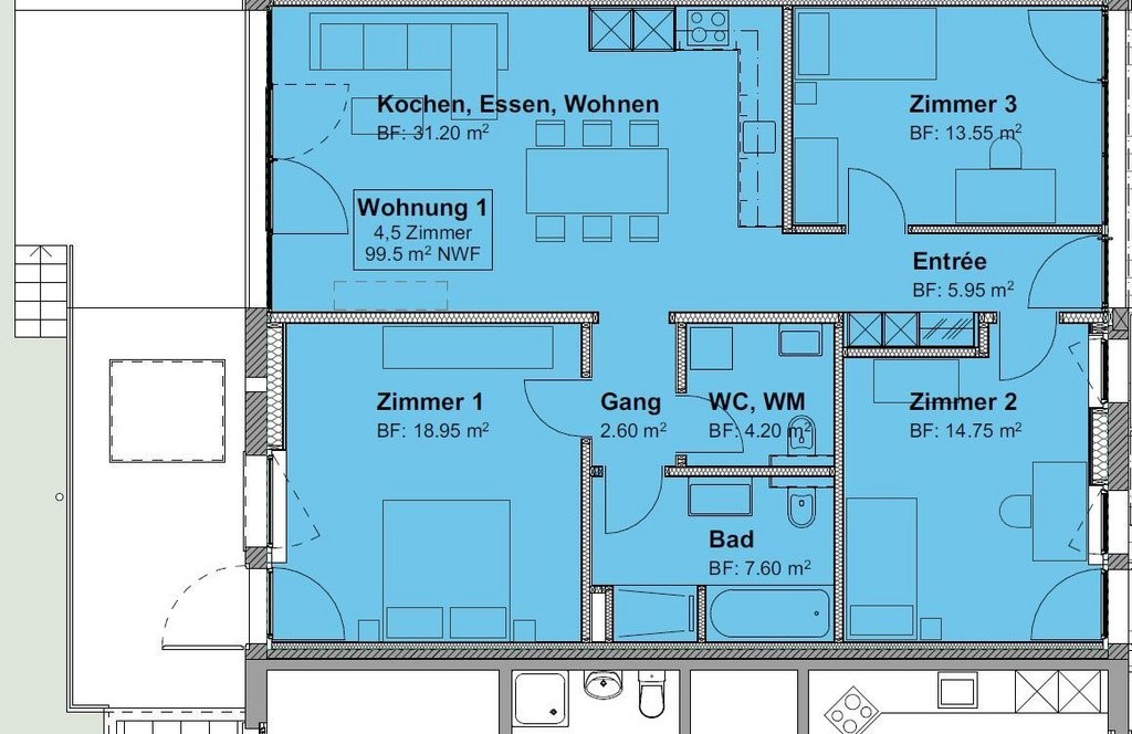 4 ½ rooms apartment, Foto 10 von 10