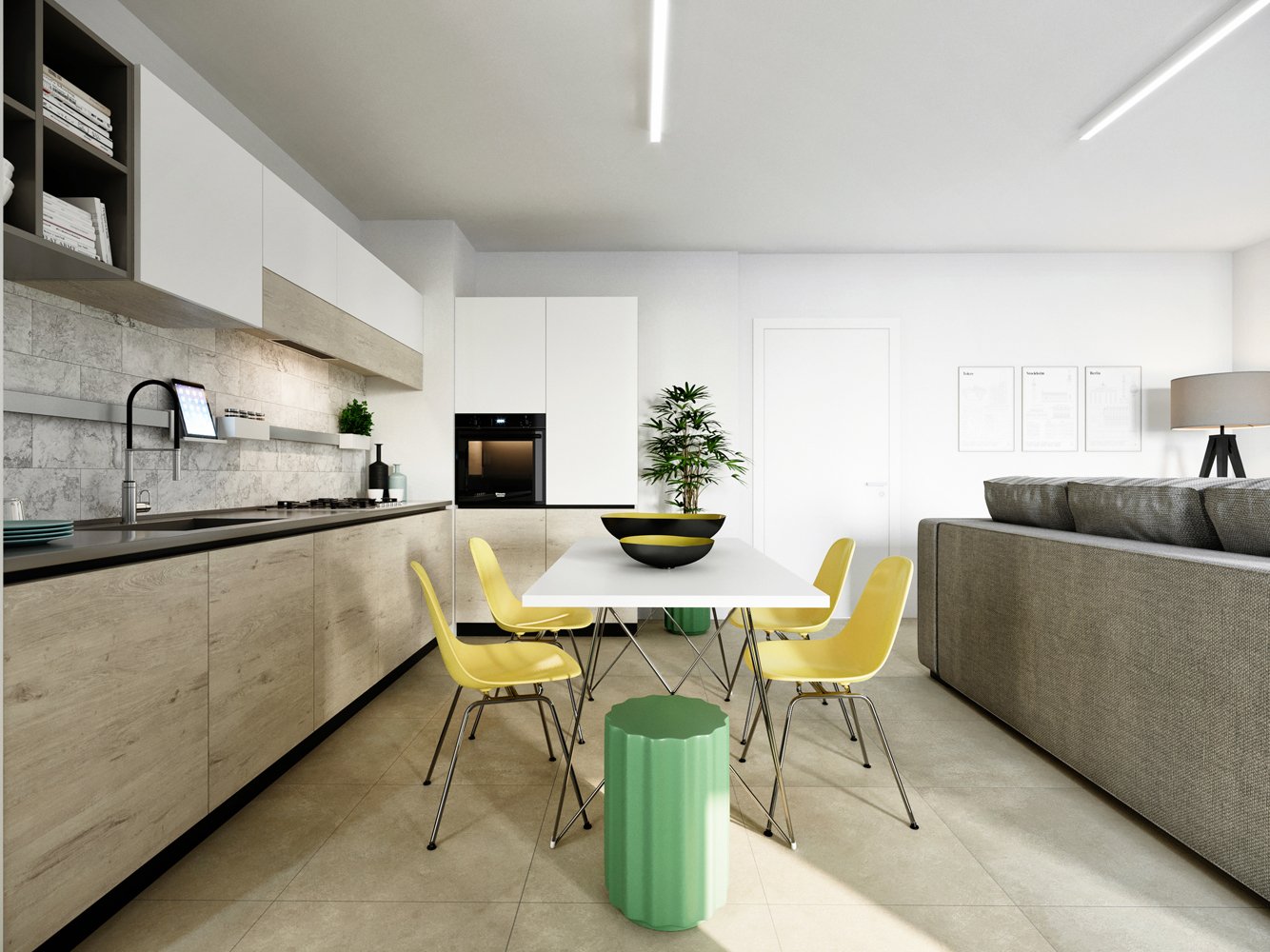 3 ½ rooms furnished flat
