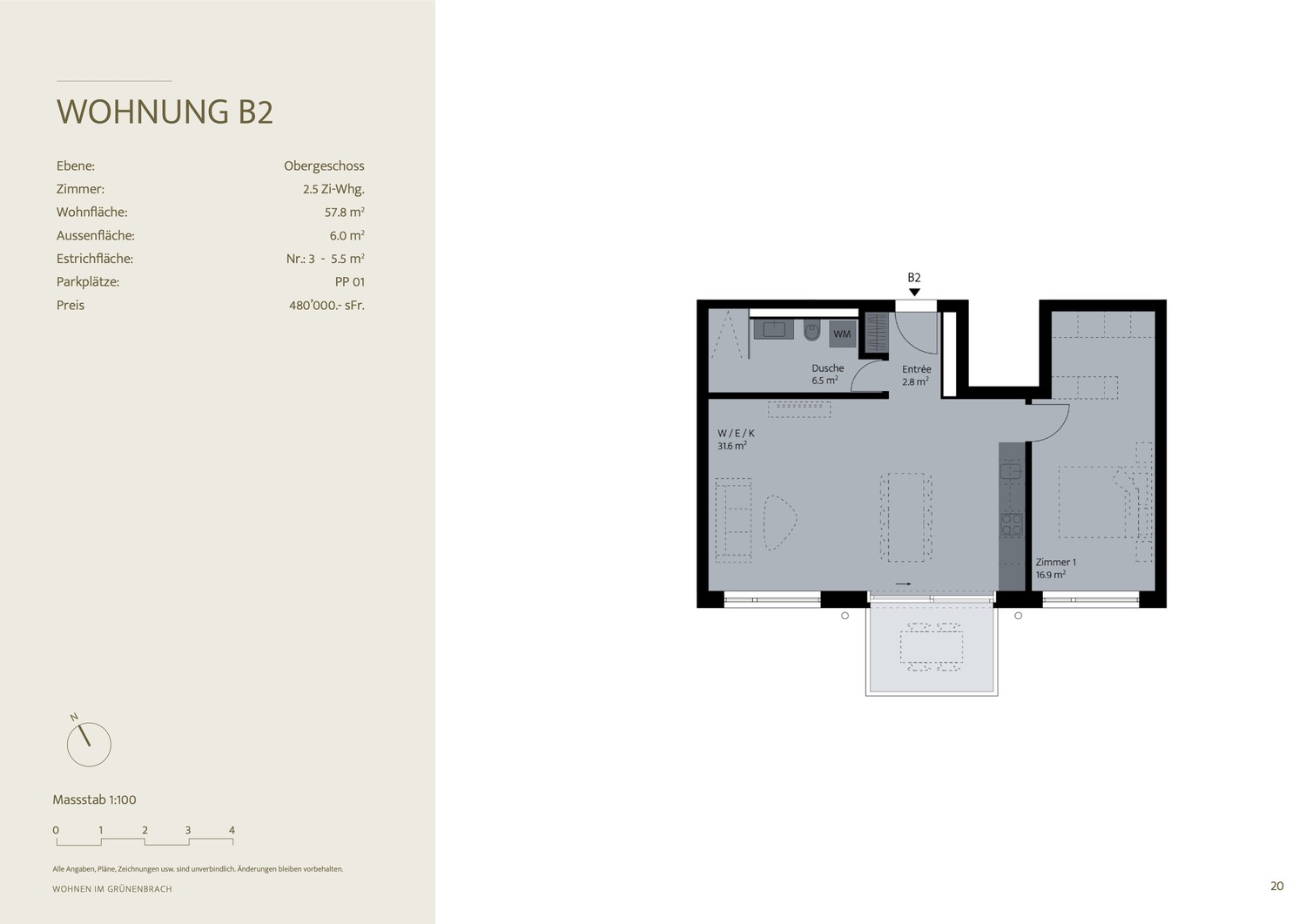 2 ½ rooms apartment, Foto 6 von 6