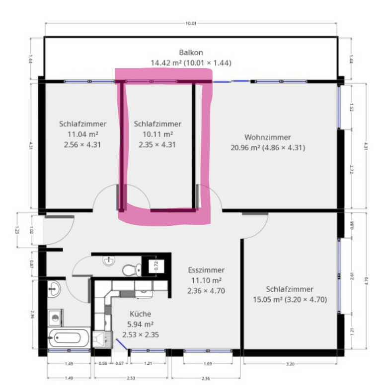 Room in a shared flat, Foto 8 von 8