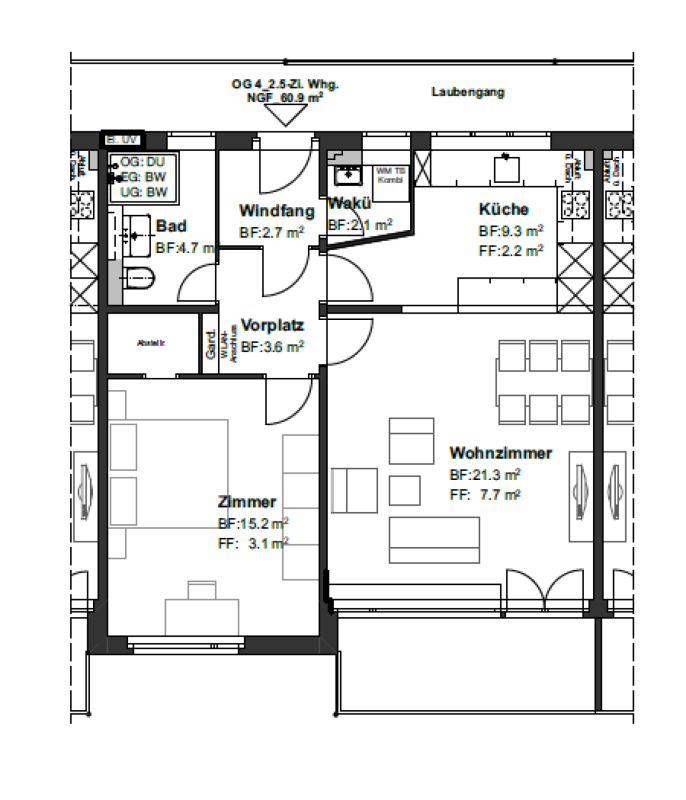 2 ½ rooms apartment, Foto 8 von 8