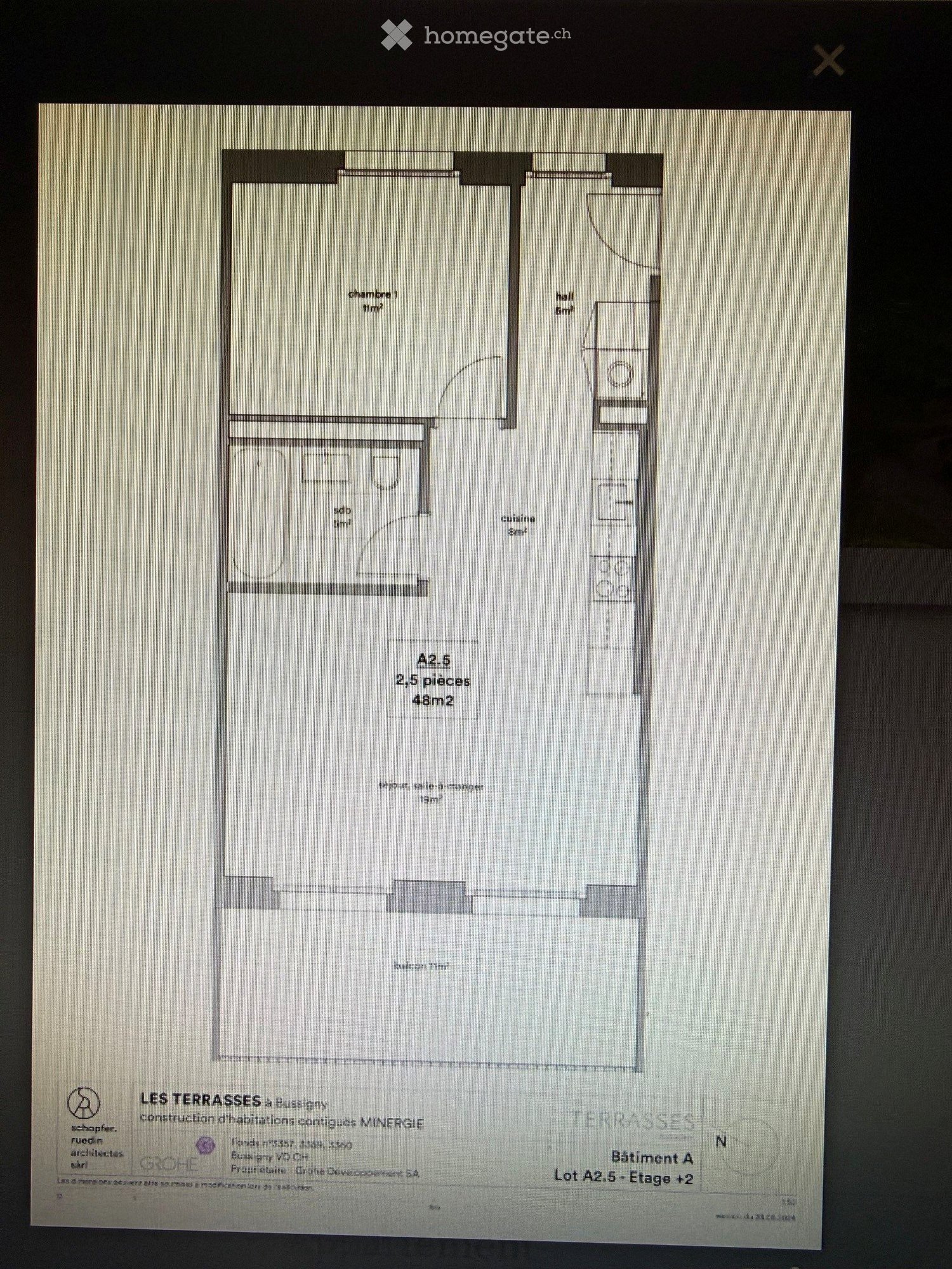 1 ½ rooms apartment