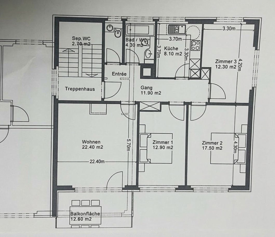 4 rooms apartment, Foto 3 von 8