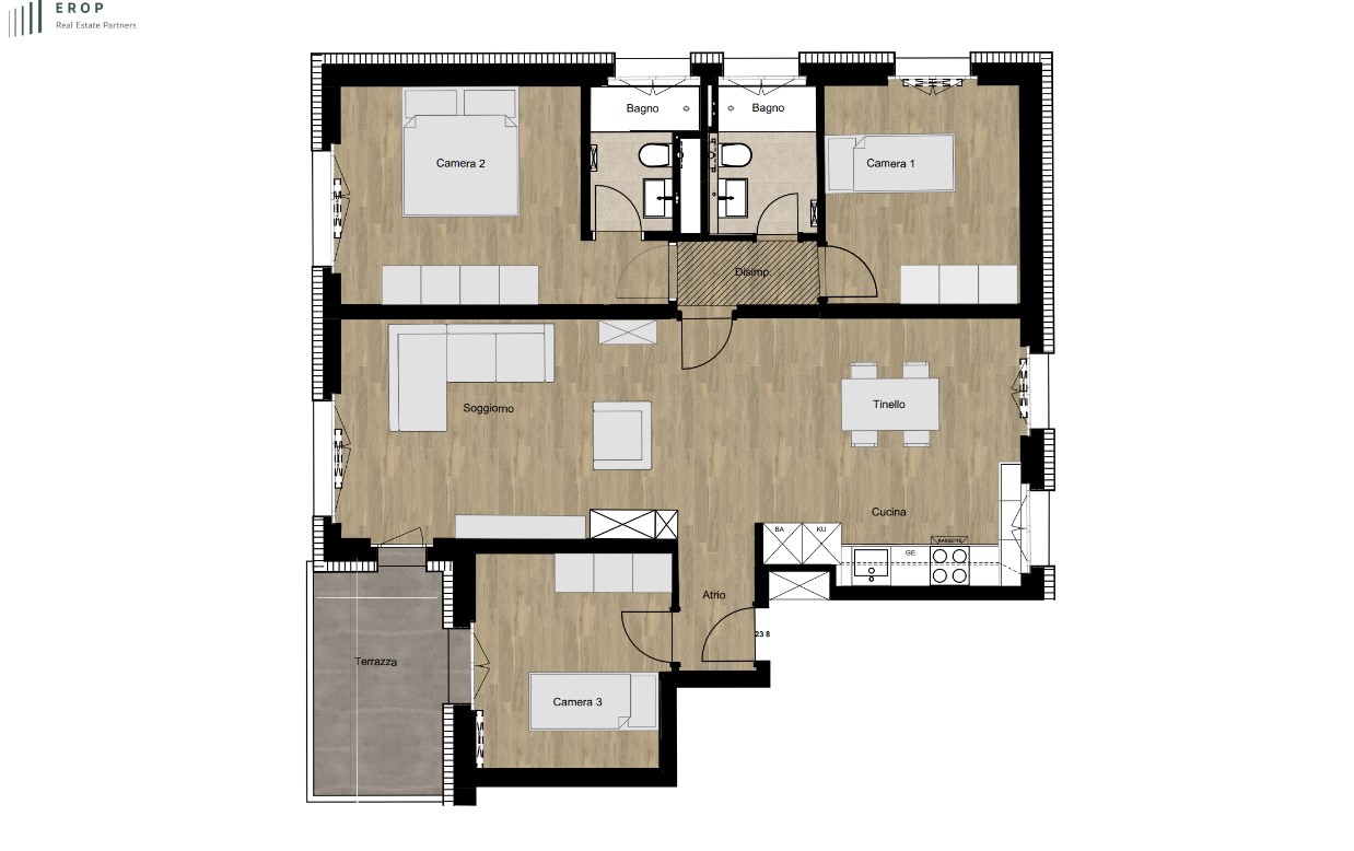 4 ½ rooms apartment