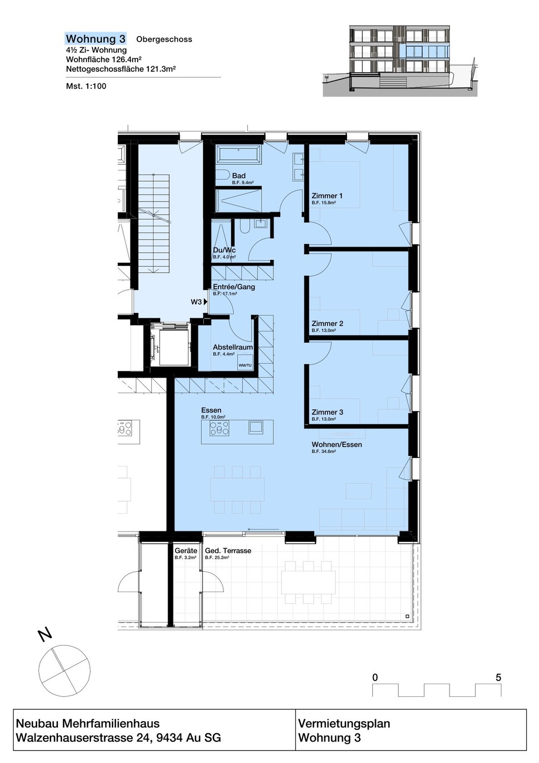 Appartamento di 4 ½ locali, foto 8 di 10