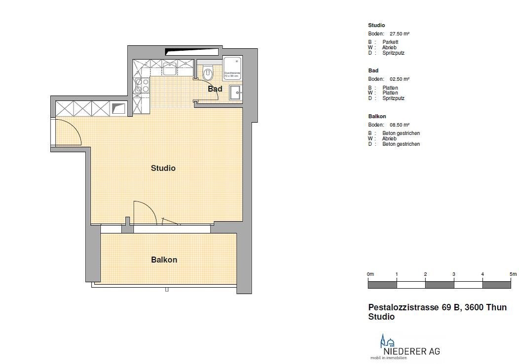 1 room apartment, Foto 7 von 7