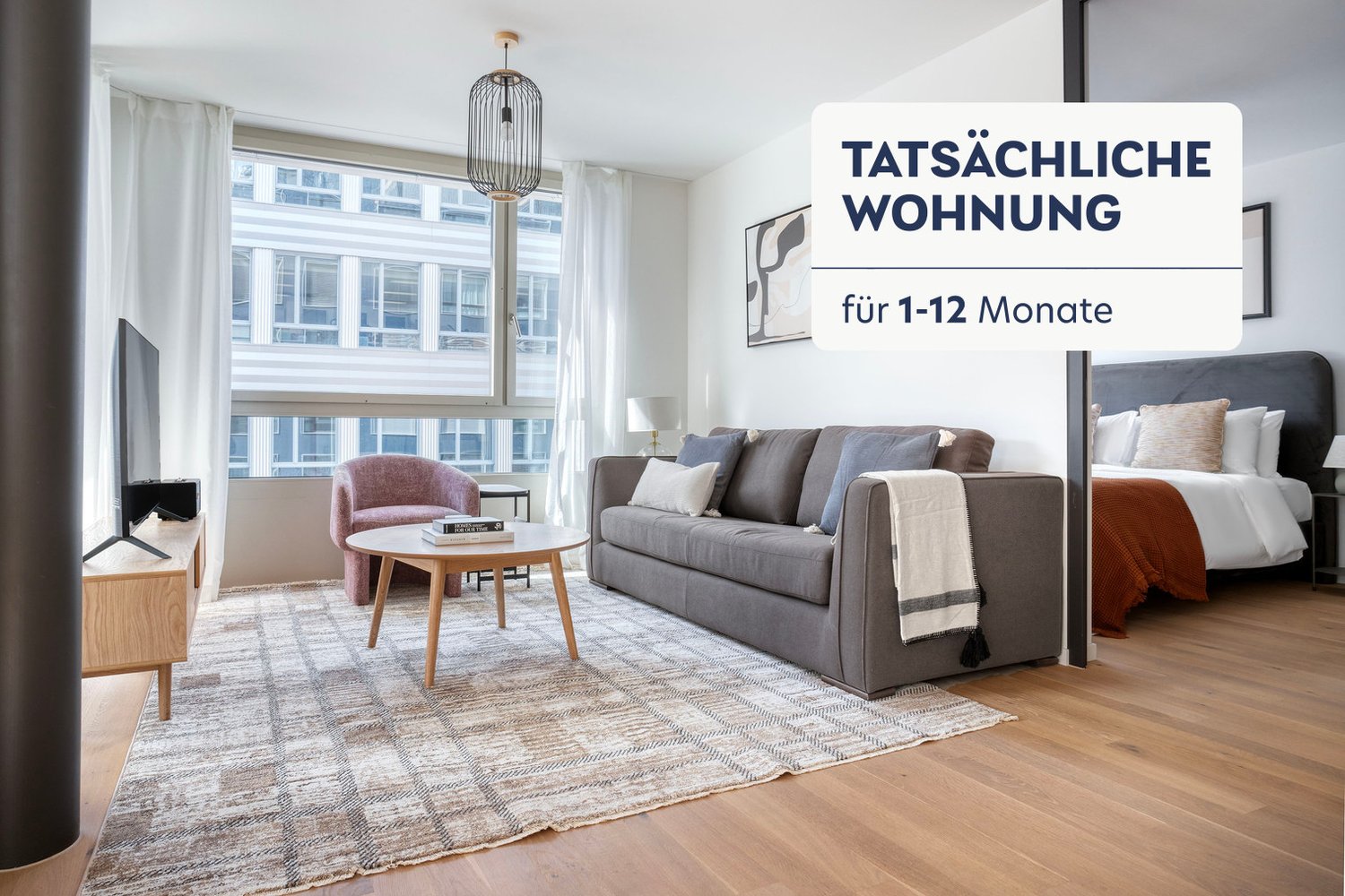 3 ½ rooms furnished flat