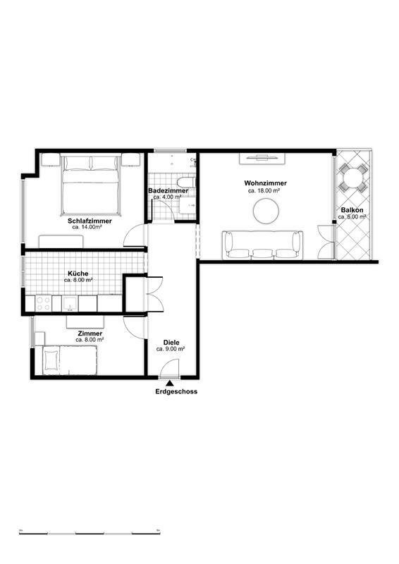 3 rooms apartment, Foto 7 von 7