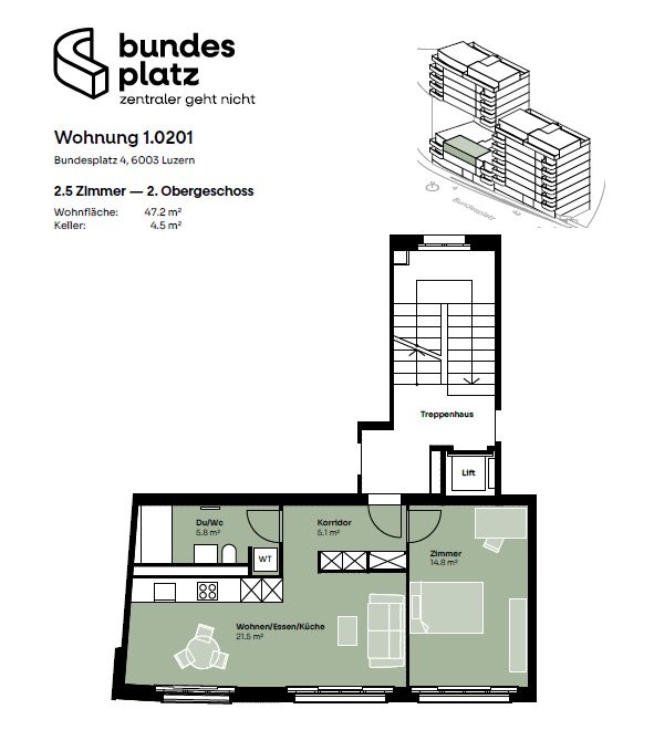 2 ½ rooms apartment, Foto 6 von 6