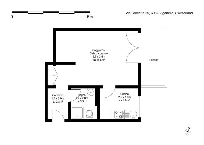 1 ½ Zimmer Wohnung, Foto 7 von 7