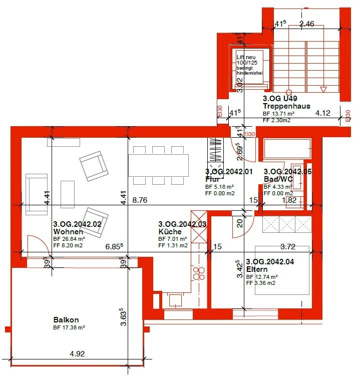 2 ½ rooms apartment, Foto 7 von 8