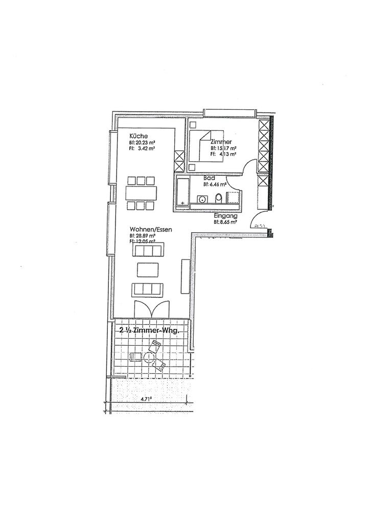 2 ½ rooms apartment