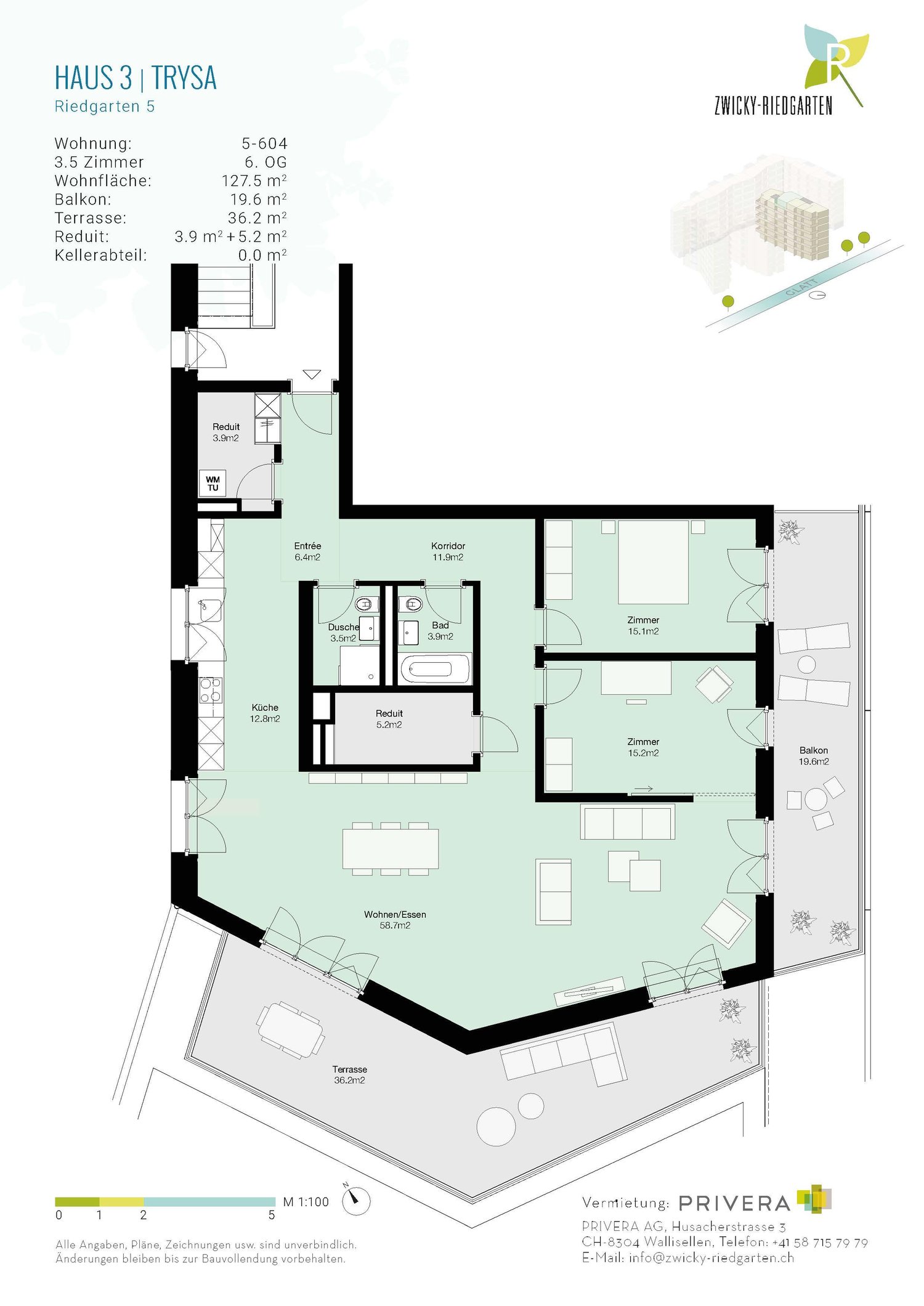 Appartement de 3 ½ pièces