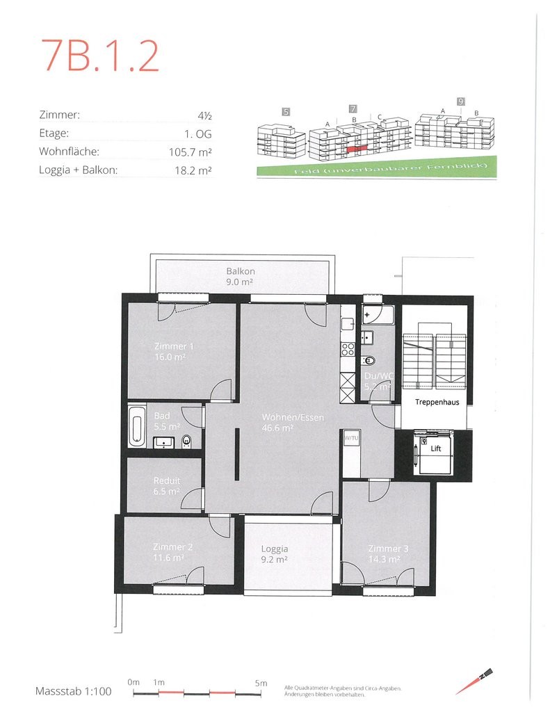 4 ½ rooms apartment