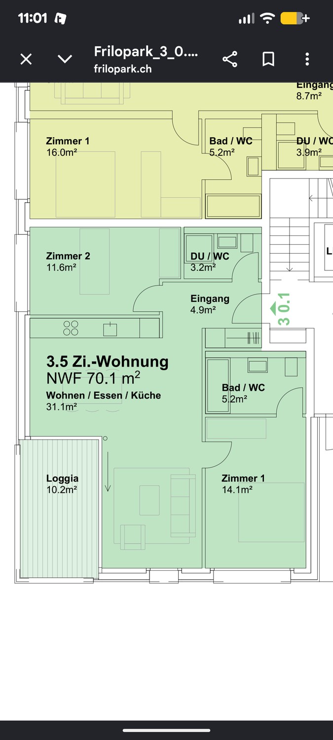 Appartamento di 3 ½ locali, foto 5 di 5