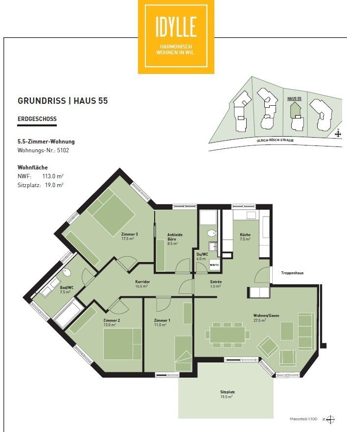 5 ½ rooms apartment