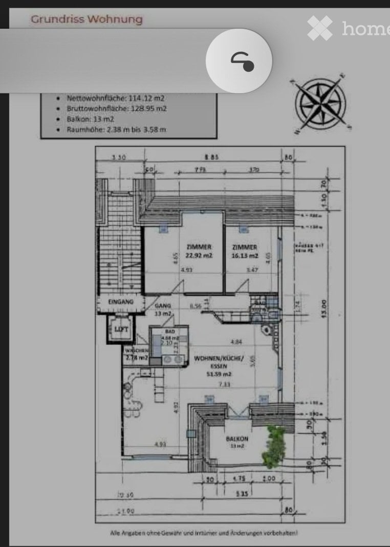 Appartement de 3 ½ pièces