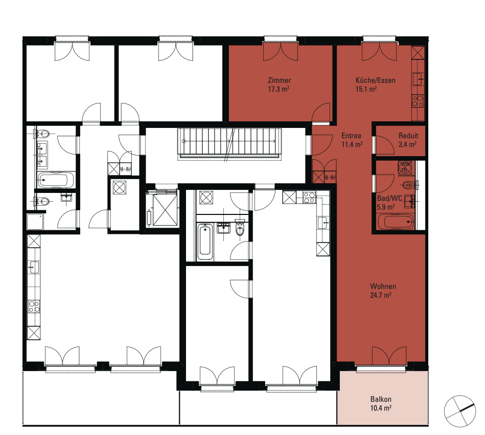2 ½ Zimmer Wohnung, Foto 6 von 6