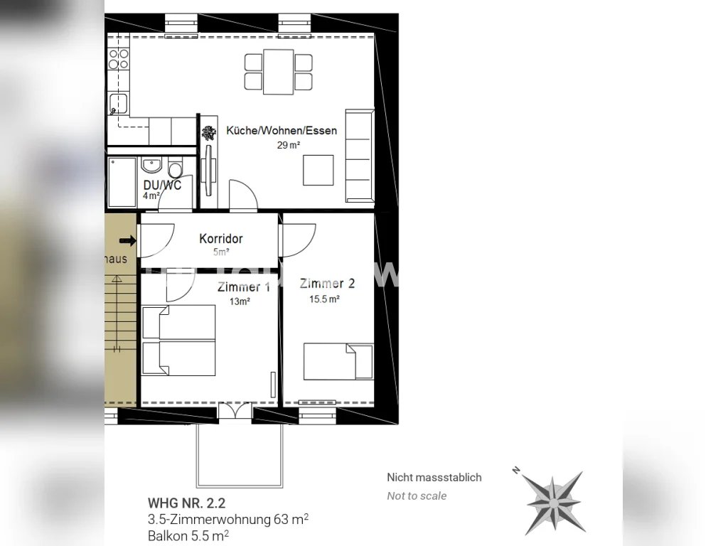 3 ½ rooms apartment, Foto 1 von 10