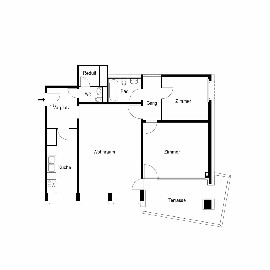 3 rooms apartment