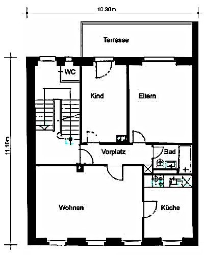 3 rooms apartment