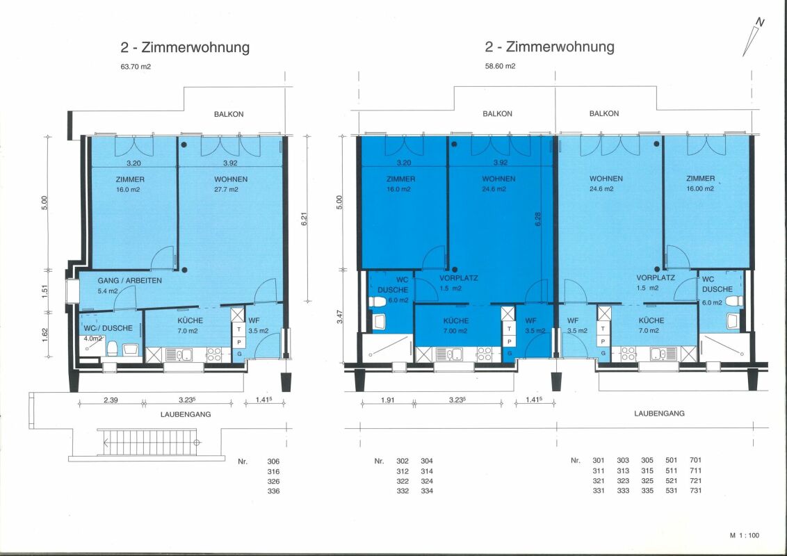 Appartement de 2 pièces