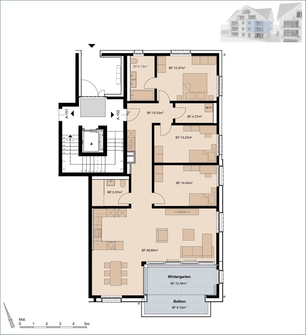 Appartamento di 4 ½ locali