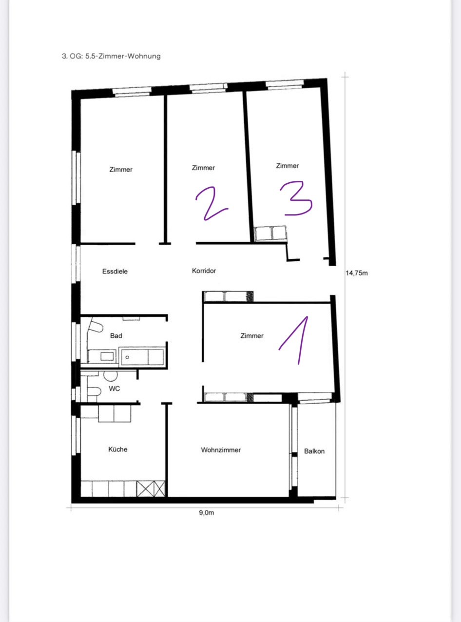 Room in a shared flat, Foto 3 von 10