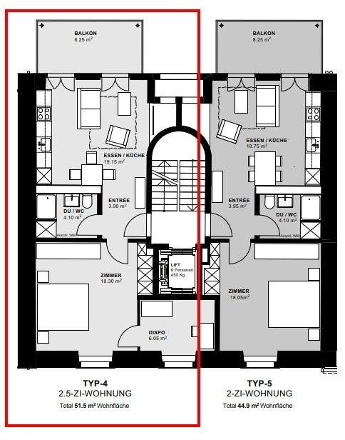 3 ½ rooms apartment