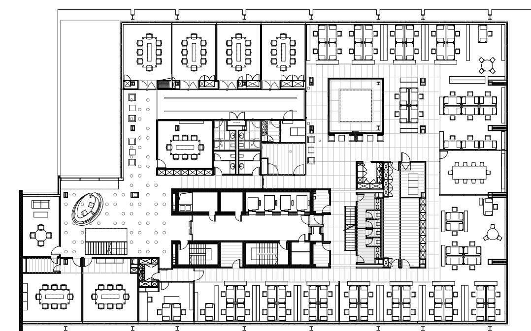 2000m² office