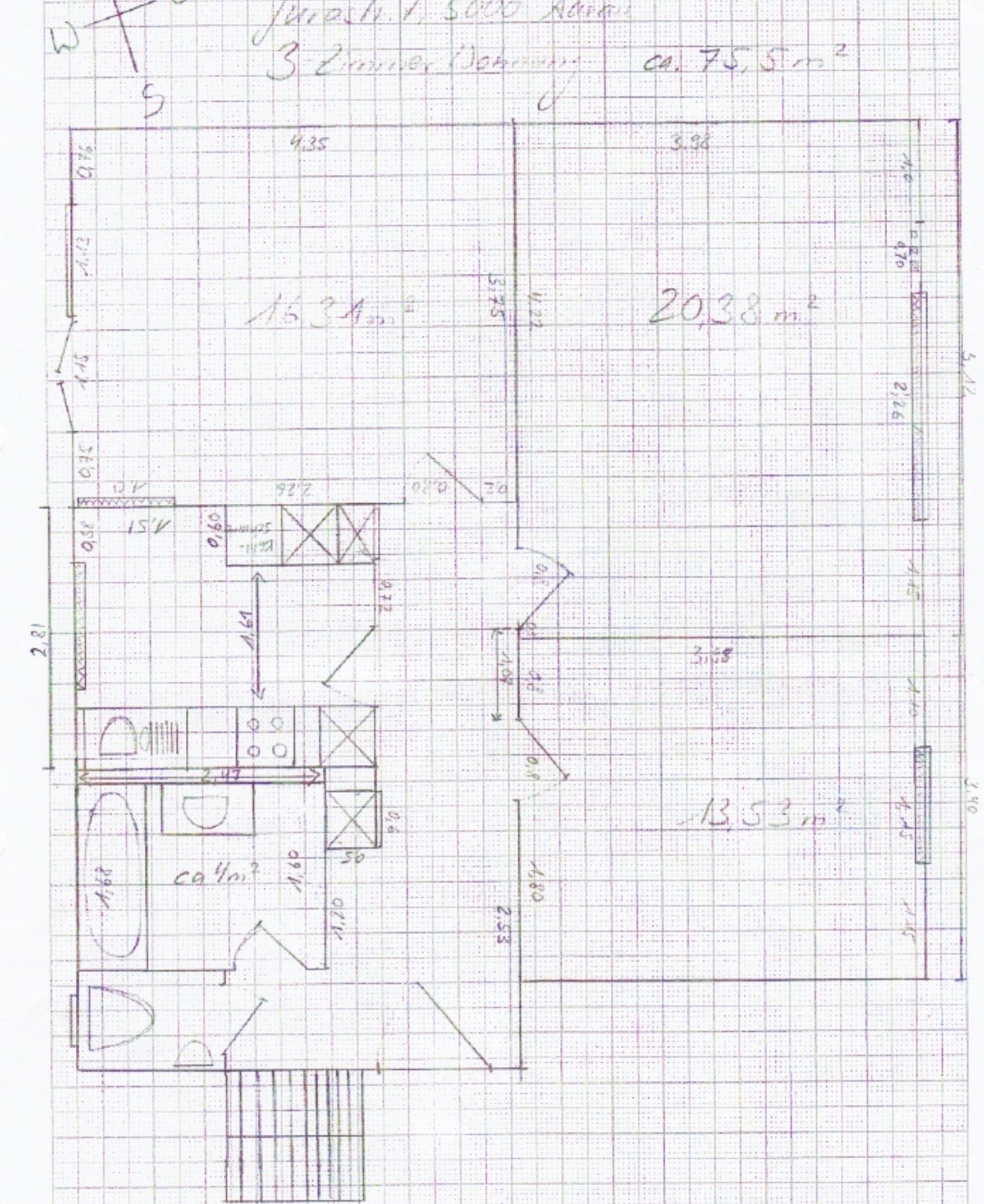 Appartement de 3 pièces