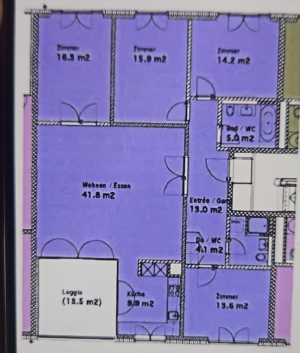 Chambre dans un appartement partagé