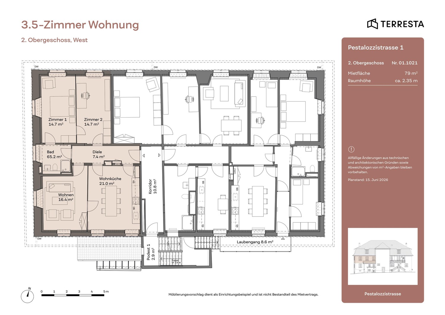 3 ½ rooms apartment