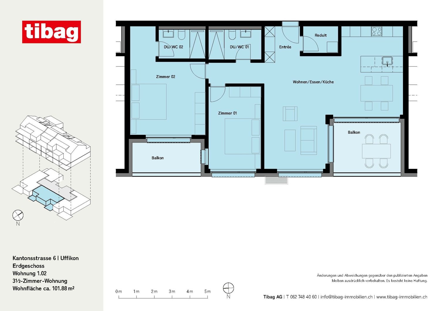 2 ½ rooms apartment
