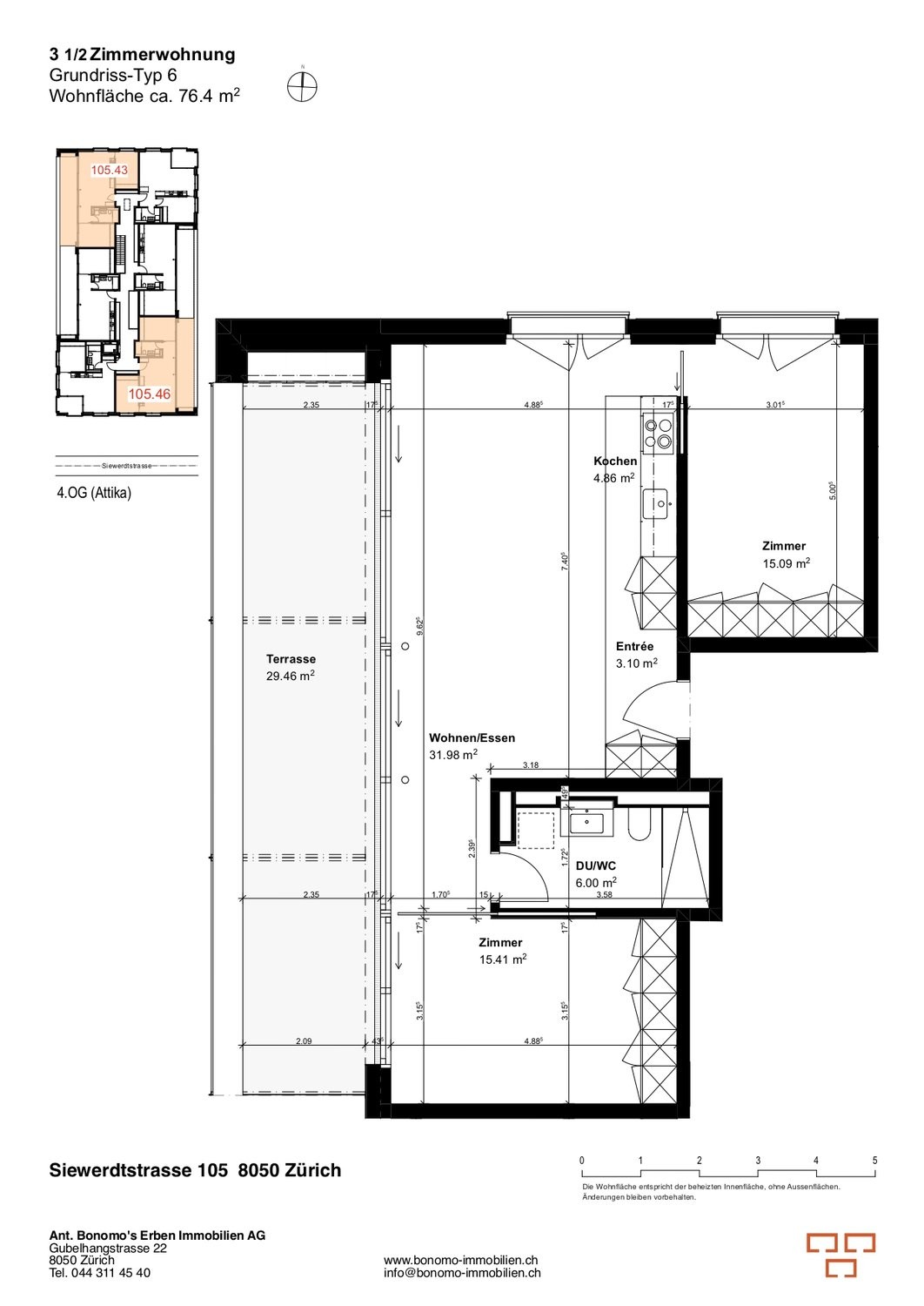 3 ½ rooms attic flat, Foto 9 von 9