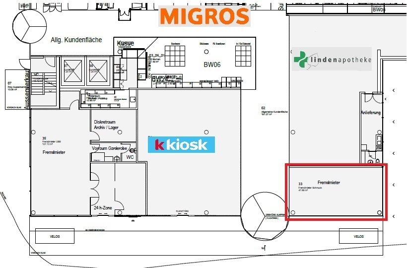 negozio di 28m²