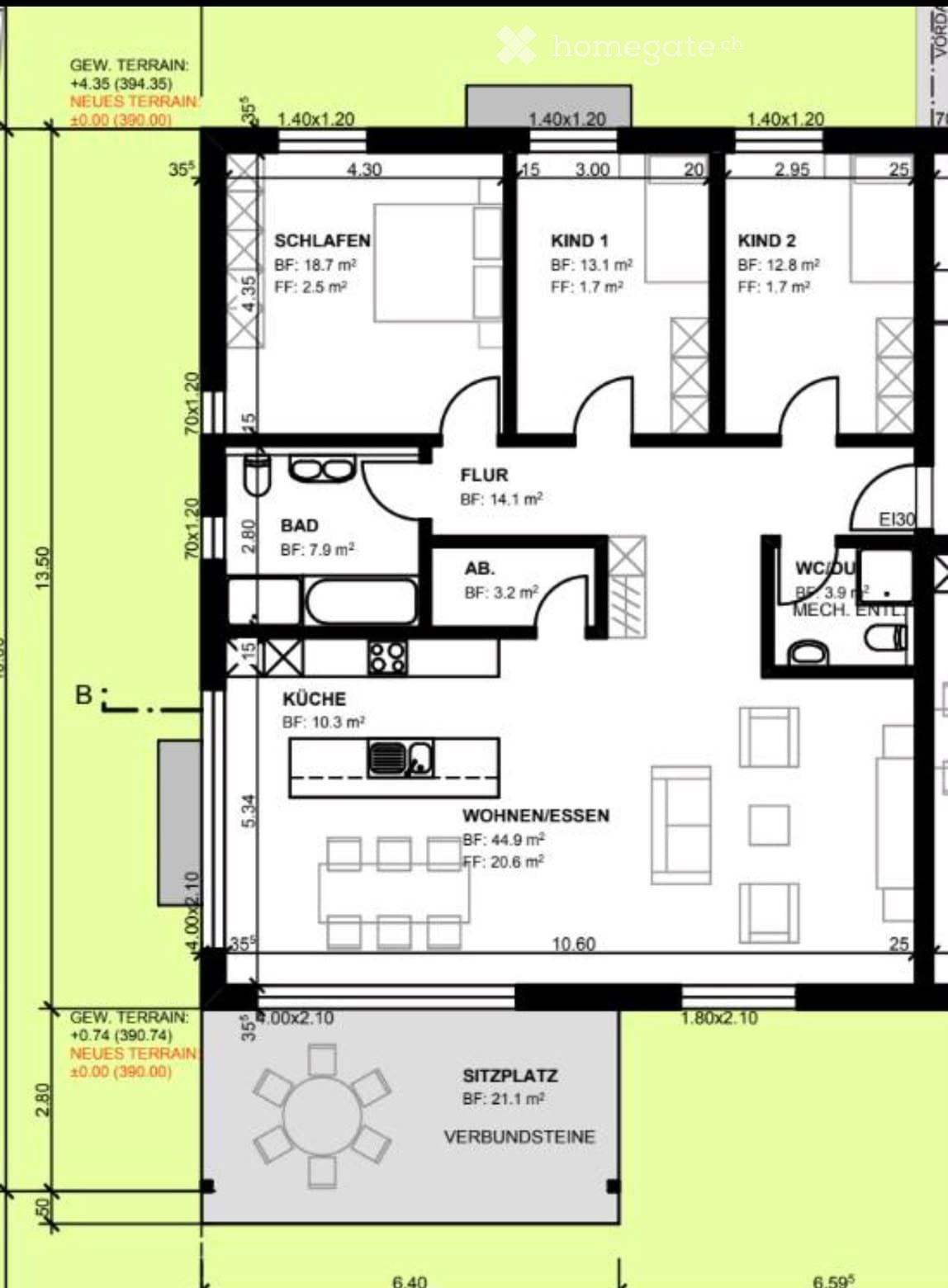 Appartement de 2 ½ pièces