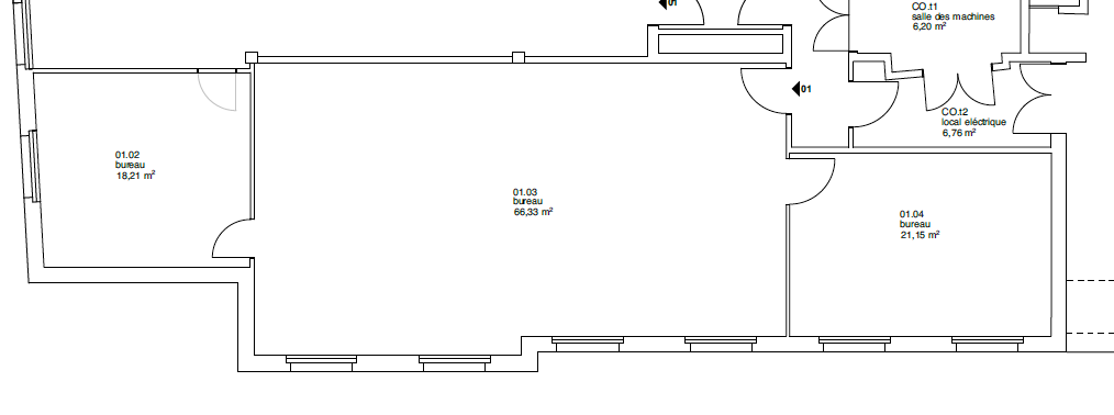 106m² office